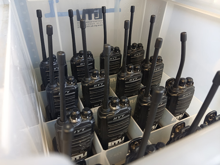 Walkietalkies huren pmr446 vergunningsvrij