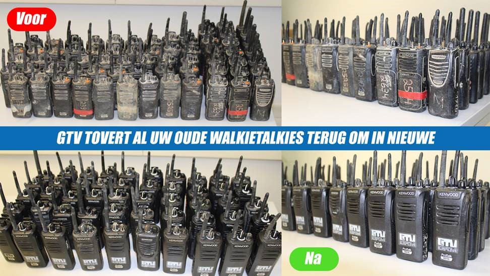 GTV walkietalkie herstellen - refurbish portofoon